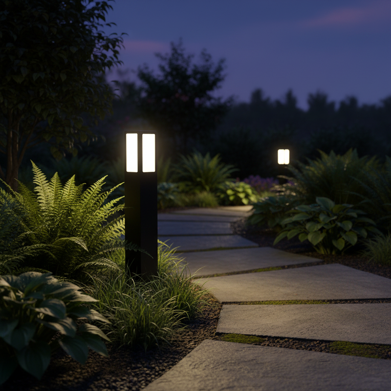 BOLLARD LAMP-LFL028 MATT BLACK