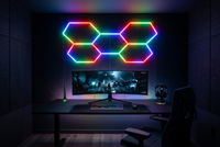 LUXN 5 Hexagon Smart RGB Garage Light-Arcade-Mr Smart Lighting Company.