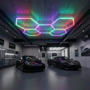 LUXN 5 Hexagon Smart RGB Garage Light-Modern car garage-Mr Smart Lighting Company