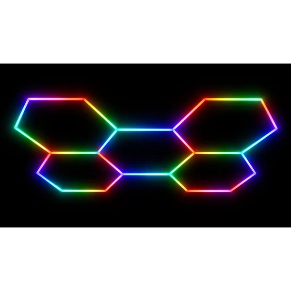LUXN 5 Hexagon Smart RGB Garage Light-Mr Smart Lighting Company