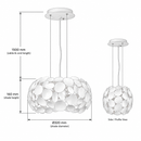 Lamp Type : Excl 2 E27 60w
Height : 160mm
Length : 1500mm Cable & Cord-Product dimensions-Mr Smart Lighting Company.