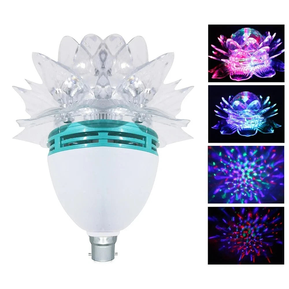 Lotus LED RGB Moving Bulb-Multiple Colours-Mr Smart Lighting Company.
