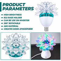Lotus LED RGB Moving Bulb-Product Parameters/Dimensions-Mr Smart Lighting Company.