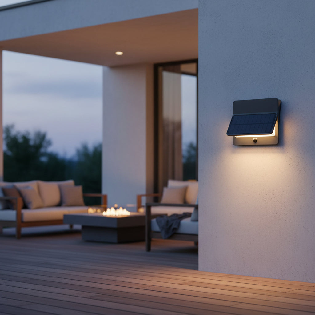 Eurolux Aleta 2LT Solar Wall Light with PIR LED-O656