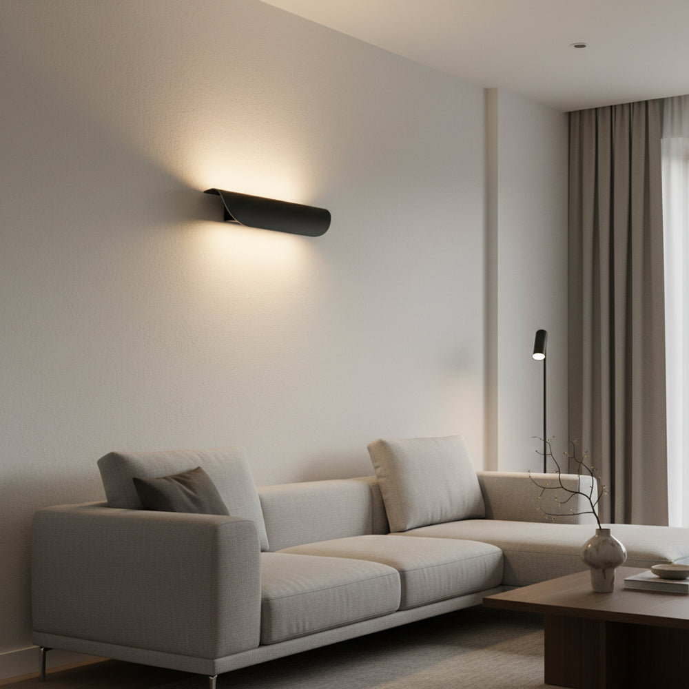 Eurolux Fold Outdoor Wall Light Black LED 12w-O669