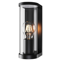 Eurolux Tube Outdoor Wall Light Black E27-O670