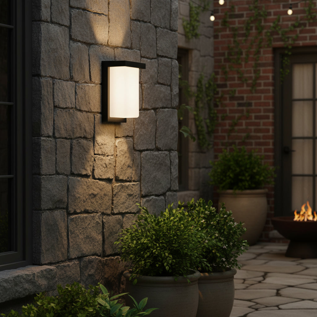 Eurolux Lone Outdoor Wall Light Black LED 10w-O671