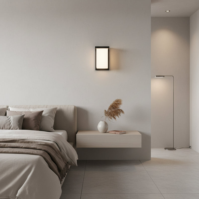 Eurolux Lone Outdoor Wall Light Black LED 10w-O671