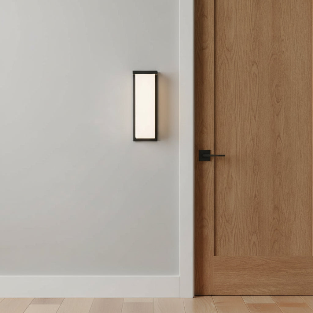 Eurolux Lone Long Outdoor Wall Light Black LED 20w-O672