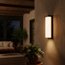 Eurolux Lone Long Outdoor Wall Light Black LED 20w-O672