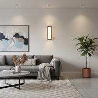 Eurolux Lone Long Outdoor Wall Light Black LED 20w-O672