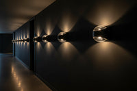 Eurolux Glow Outdoor Wall Light Black LED 12w-0674