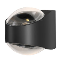 Eurolux Glow Outdoor Wall Light Black LED 12w-0674