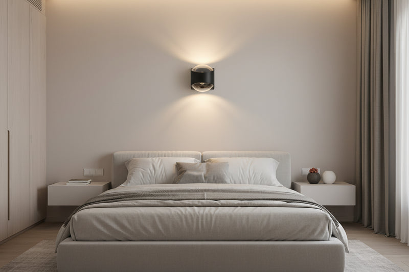 Eurolux Glow Outdoor Wall Light Black LED 12w-0674
