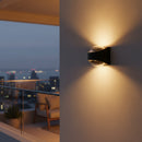 Eurolux Glow Outdoor Wall Light Black LED 12w-0674