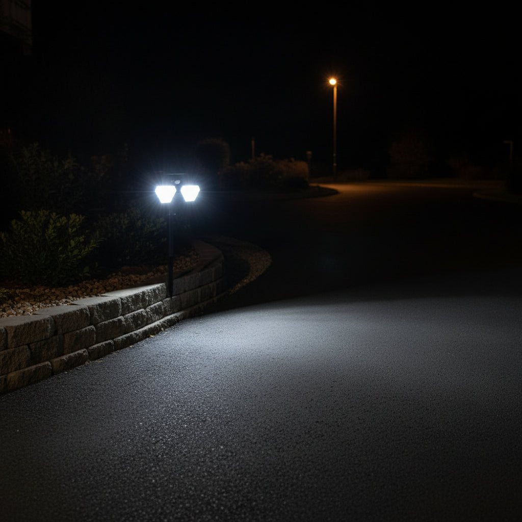 Eurolux Solar Spot/Spike Light Combo Black LED-O675