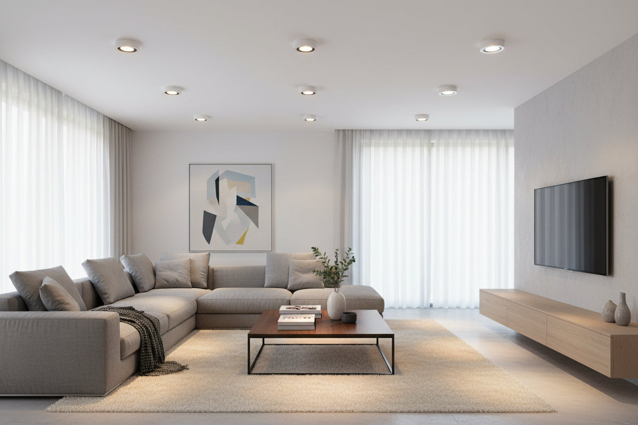 7W GU10 Warm White Dimmable Downlight Globe-3000K.
