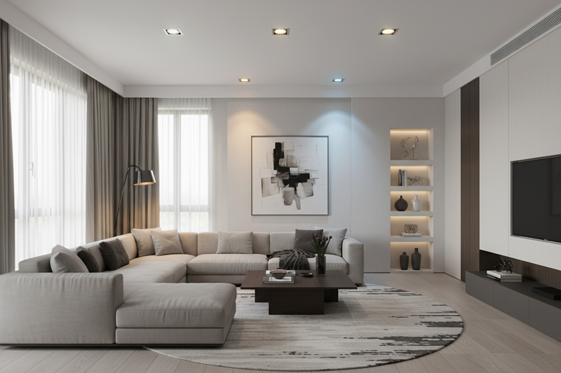 7W GU10 Cool White Downlight Globe-6500K.