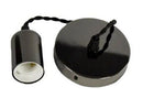 Olite OL-PEND-BK-TF E27 Flat Pendant 1M Twisted Wire Black-Mr Smart Lighting Company.