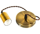 Olite OL-PEND-GC-TF E27 Flat Pendant 1M Twisted Wire Gold Copper-Mr Smart Lighting Company.