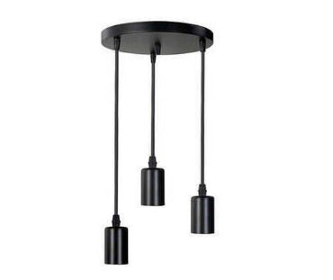 Olite OL-PEND-RND-BK Hanging Pendant Light Black Round E27-Mr Smart Lighting Company.