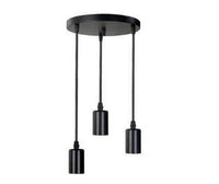 Olite OL-PEND-RND-BK Hanging Pendant Light Black Round E27-Mr Smart Lighting Company.