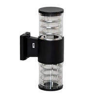 Outdoor Wall Lamp 8901/2 BK black waterproof LED outdoor wall light for modern homes in South Africa by Mr Smart Lighting Company