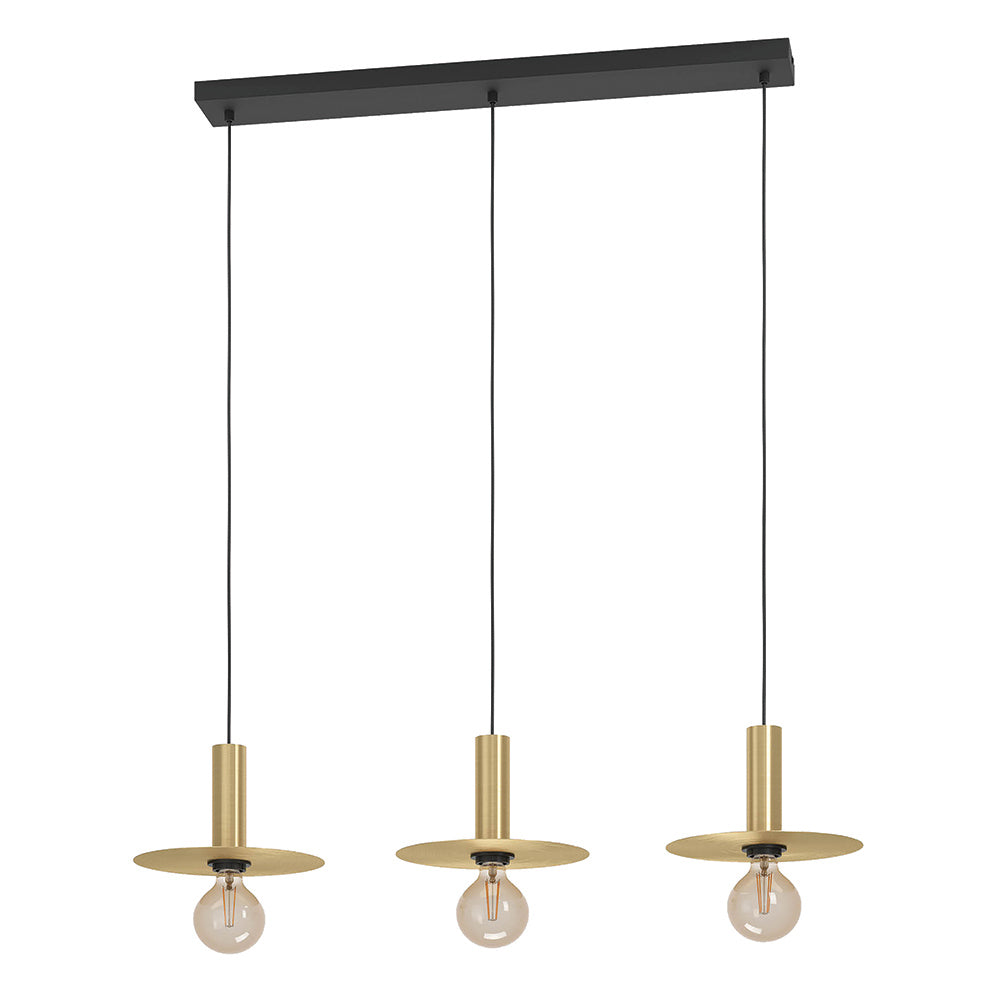 Eurolux Escandell 3 LT Pendant Brushed Brass-P1346