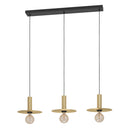 Eurolux Escandell 3 LT Pendant Brushed Brass-P1346