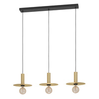 Eurolux Escandell 3 LT Pendant Brushed Brass-P1346
