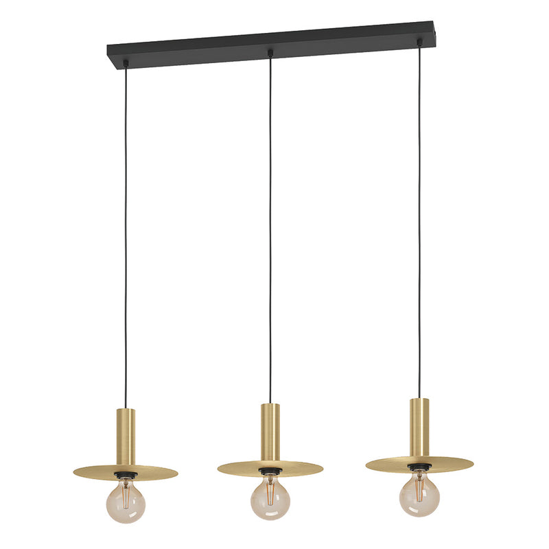 Eurolux Escandell 3 LT Pendant Brushed Brass-P1346