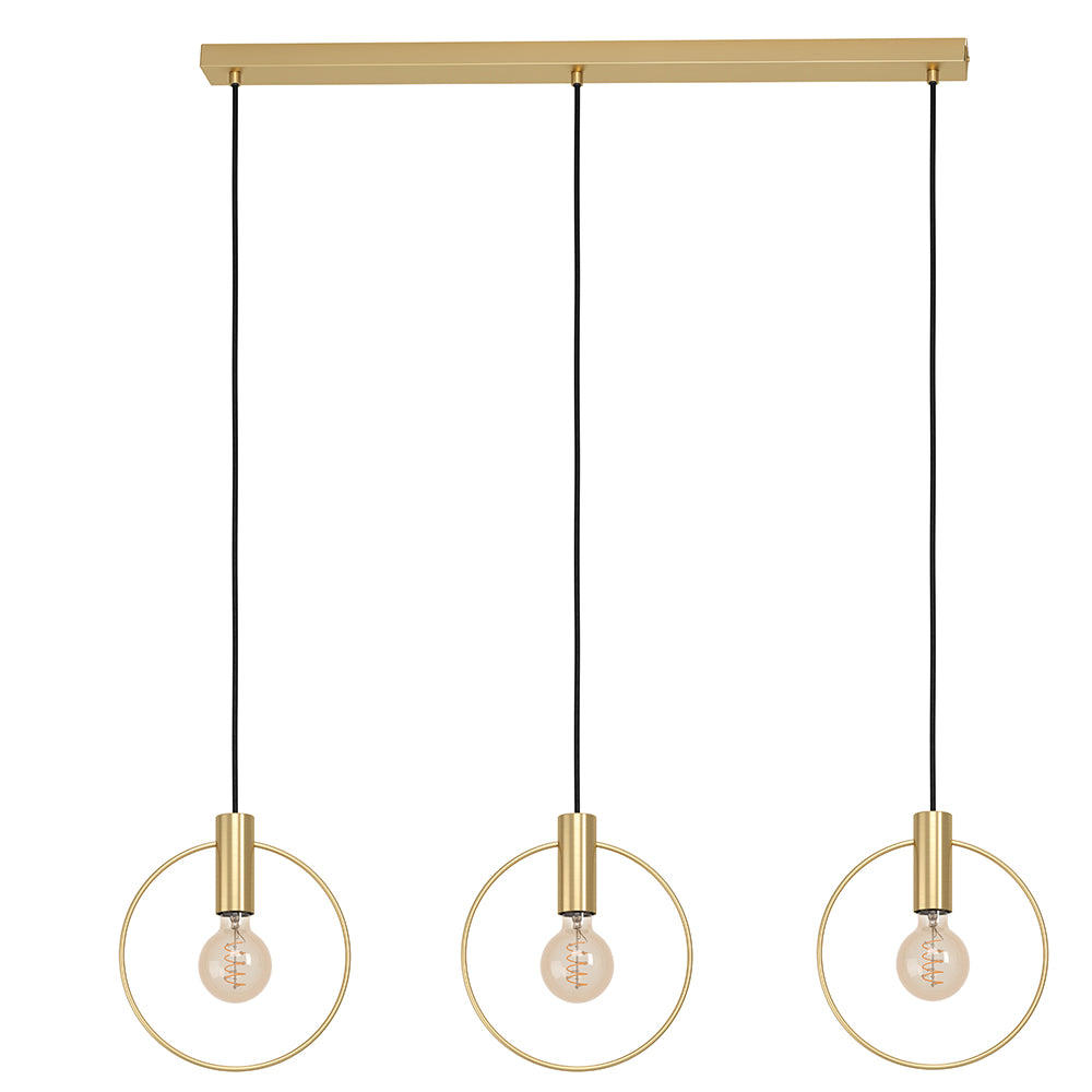 Manizales 3 LT Pendant Brushed Brass-P1347