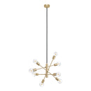 Eurolux Gradoli 8 Light Pendant Brushed Brass-P1348