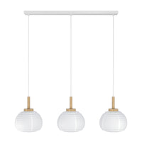 Eurolux Summerhill 3 LT Pendant White/Wood-P1355