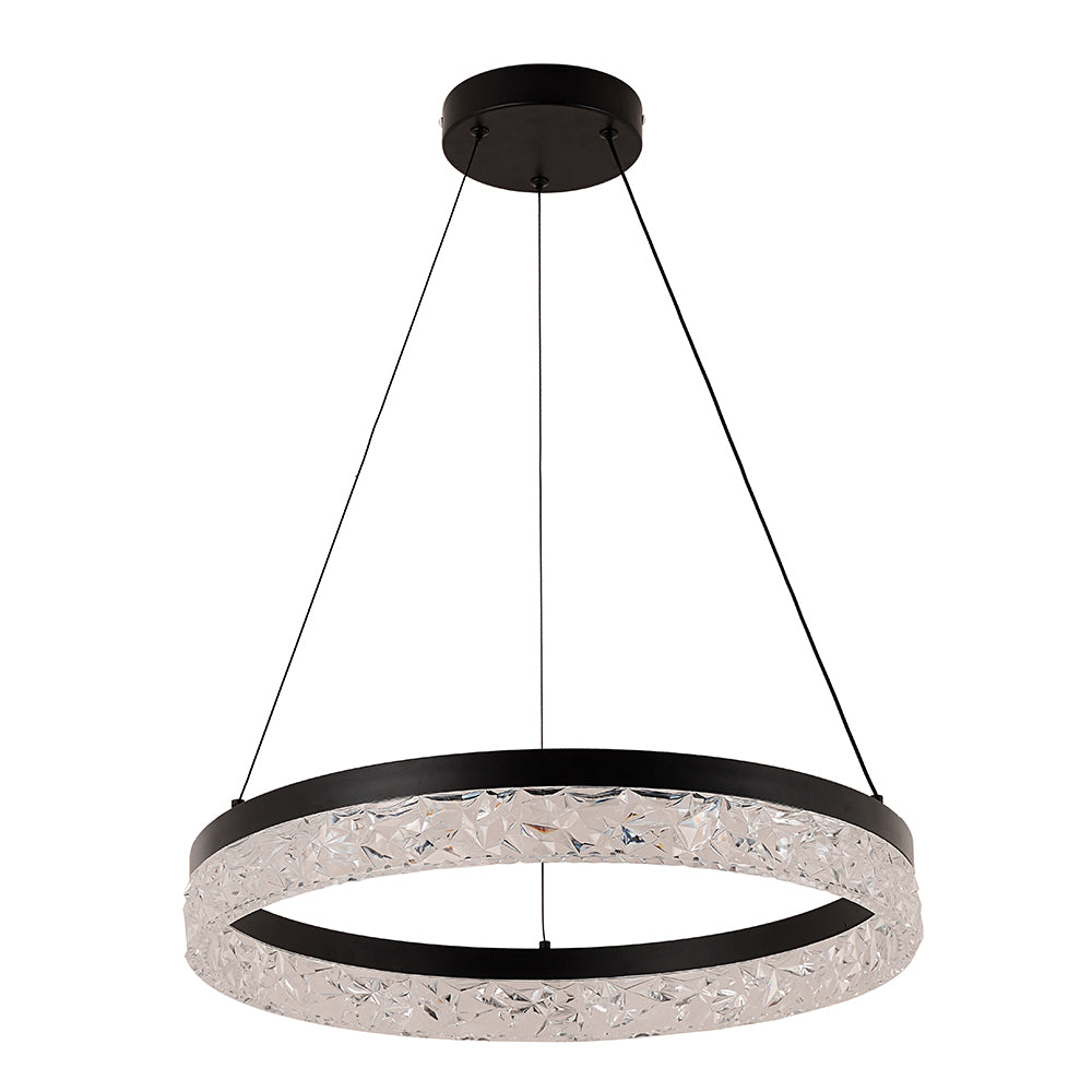 Eurolux Glint Pendant Black LED 30w 3000K-P1366