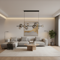 PENDANT LIGHT-PEN039/10 BK/SMOKE