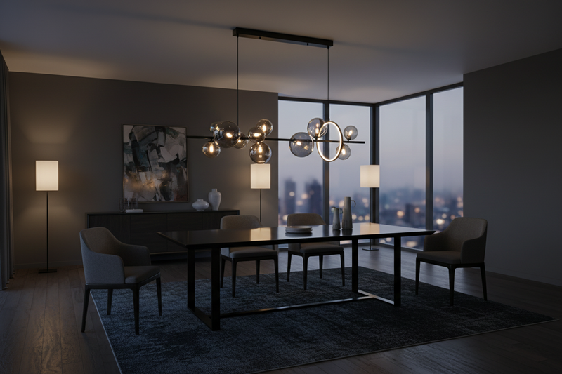 PENDANT LIGHT-PEN039/10 BK/SMOKE