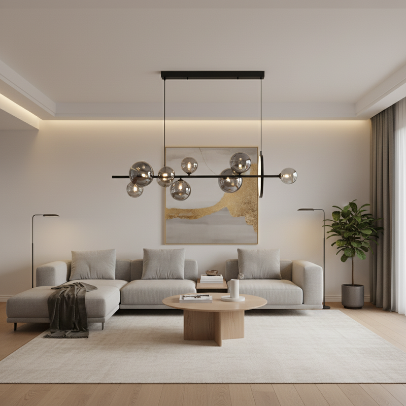 PENDANT LIGHT-PEN039/10 BK/SMOKE