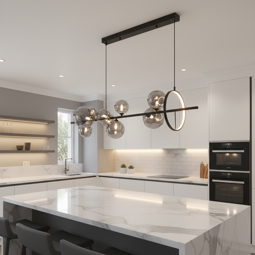 PENDANT LIGHT-PEN039/10 BK/SMOKE