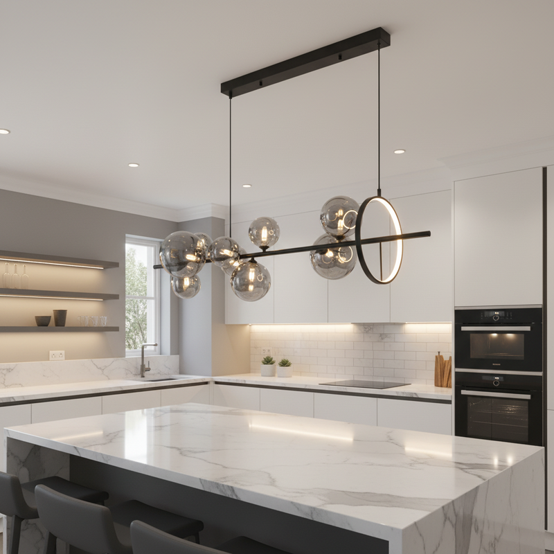PENDANT LIGHT-PEN039/10 BK/SMOKE