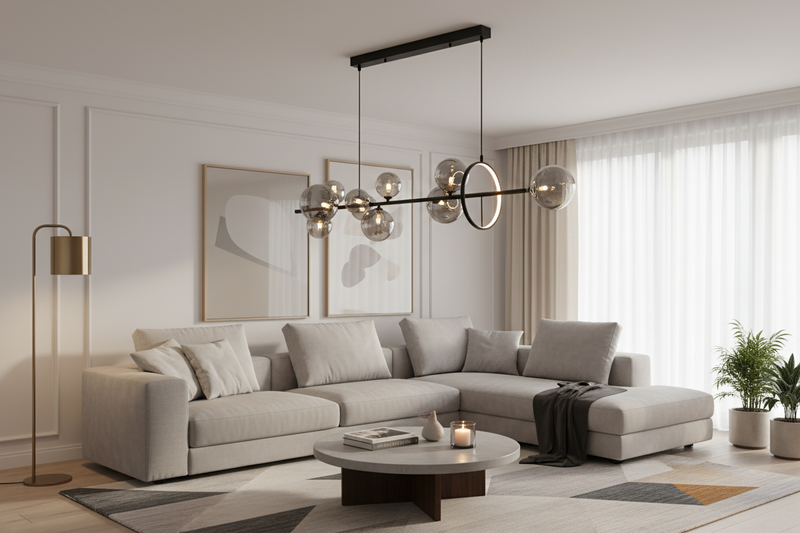 PENDANT LIGHT-PEN039/10 BK/SMOKE