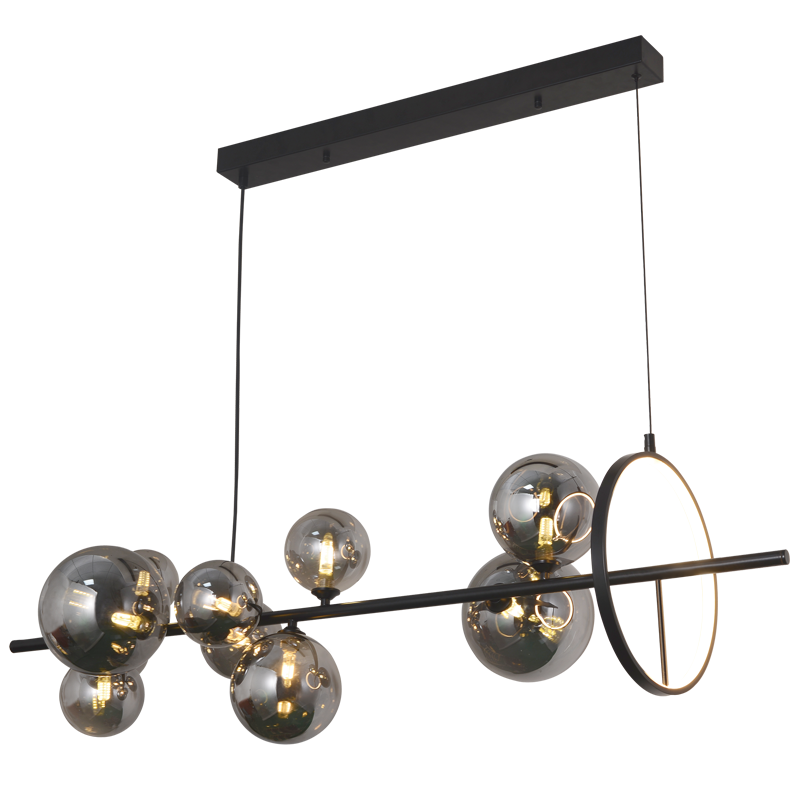 PENDANT LIGHT-PEN039/10 BK/SMOKE