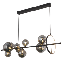 PENDANT LIGHT-PEN039/10 BK/SMOKE