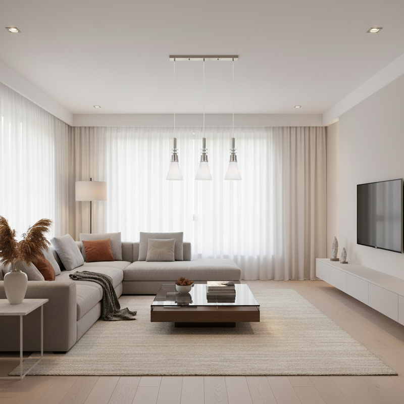 PENDANT LIGHT-PEN077/3 SATIN
