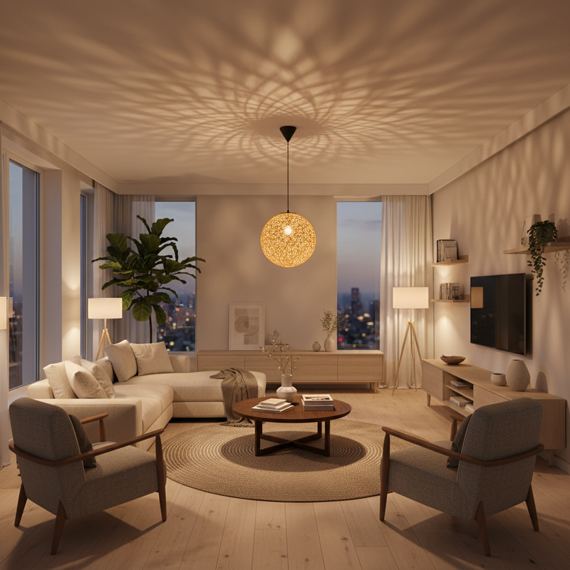 PENDANT LIGHT-PEN190/1 NATURAL