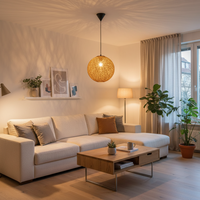 PENDANT LIGHT-PEN190/1 NATURAL