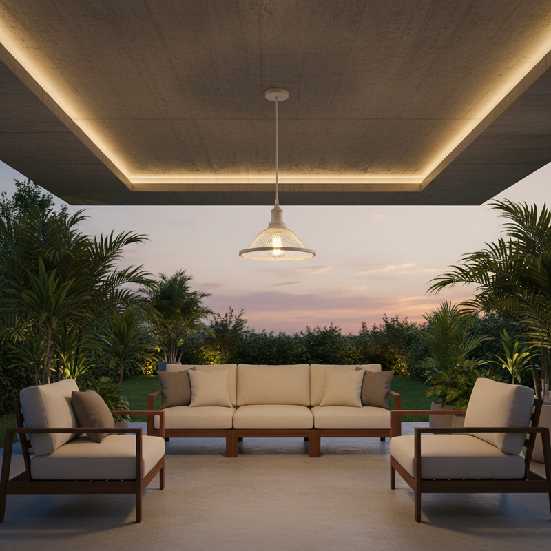 PENDANT LIGHT-PEN203 FRENCH WHITE