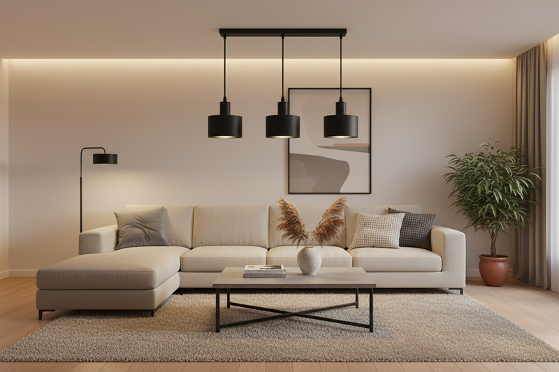 PENDANT LIGHT-PEN246/3 BLACK
