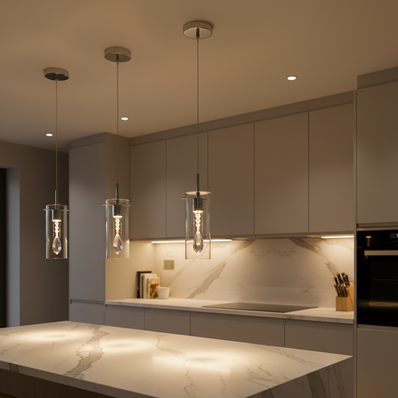 PENDANT LIGHT-PEN280/1 CRYSTAL