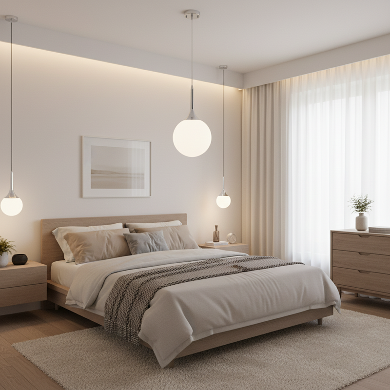 PENDANT LIGHT-PEN248/1 CHROME
